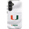 University of Miami White Jersey Galaxy S25 Impact Case